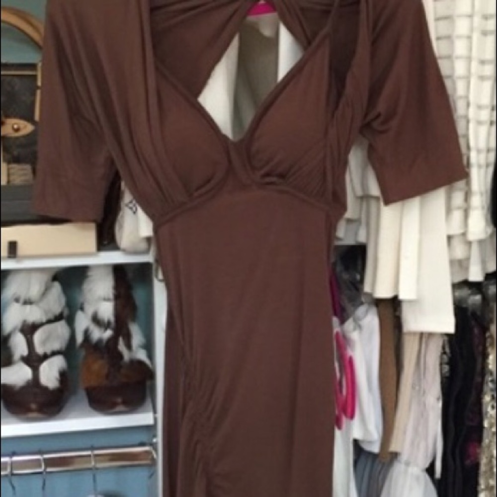 Super sexy brown dress